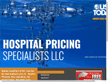 Tablet Screenshot of hospitalpricingspecialists.com